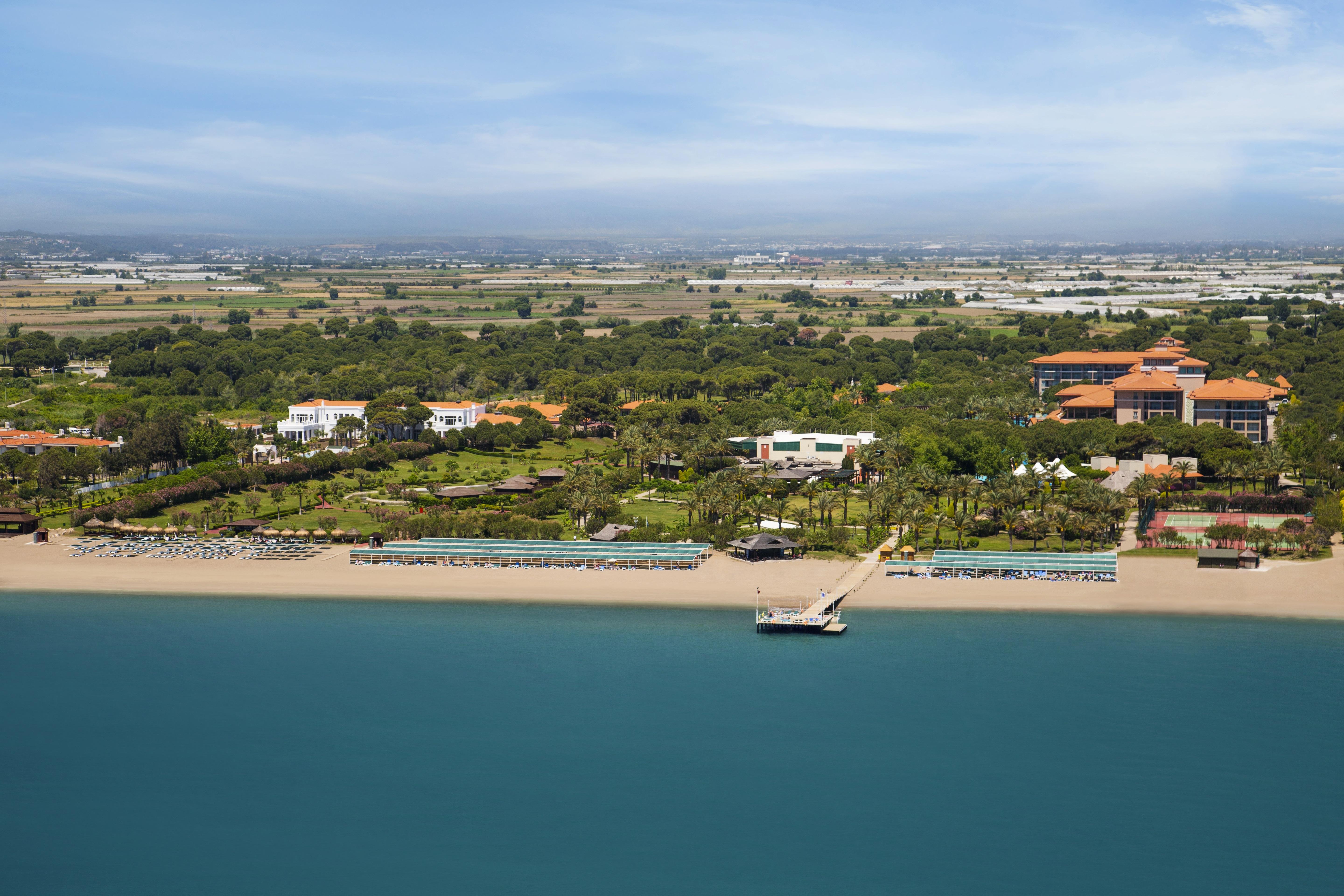 Ic Hotels Green Palace - Kids Concept Antalya Exteriér fotografie Aerial view of the resort