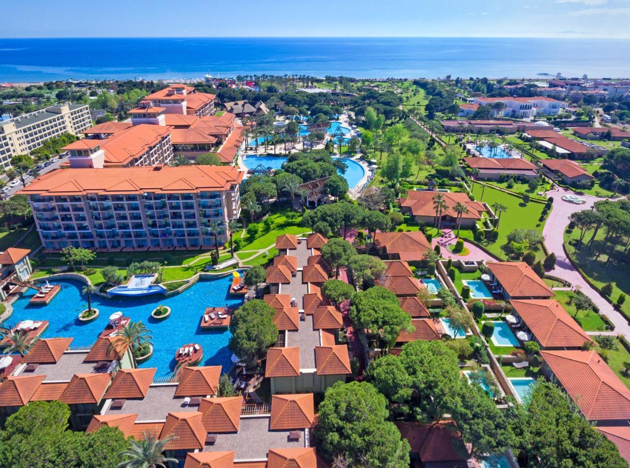 Ic Hotels Green Palace - Kids Concept Antalya Exteriér fotografie Aerial view of the resort